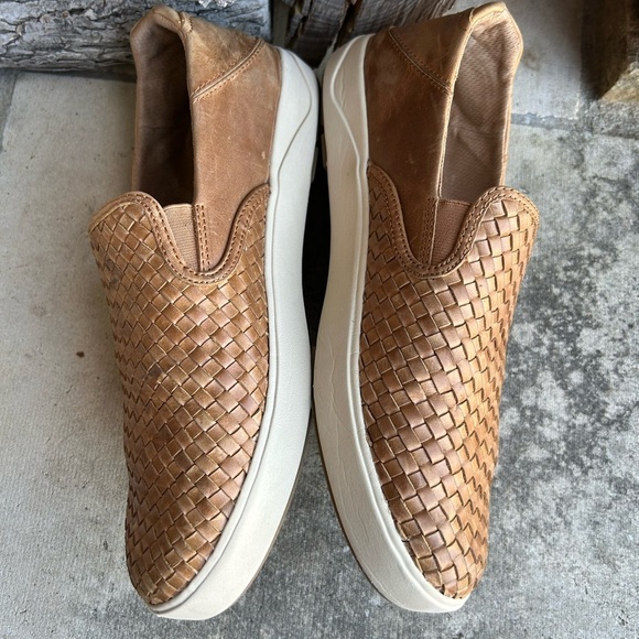 OluKai Tan Woven Slip-On Mens Leather Loafers Sz-10. G main image 10